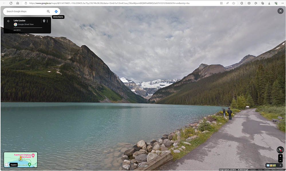 Google Maps Lake Louise